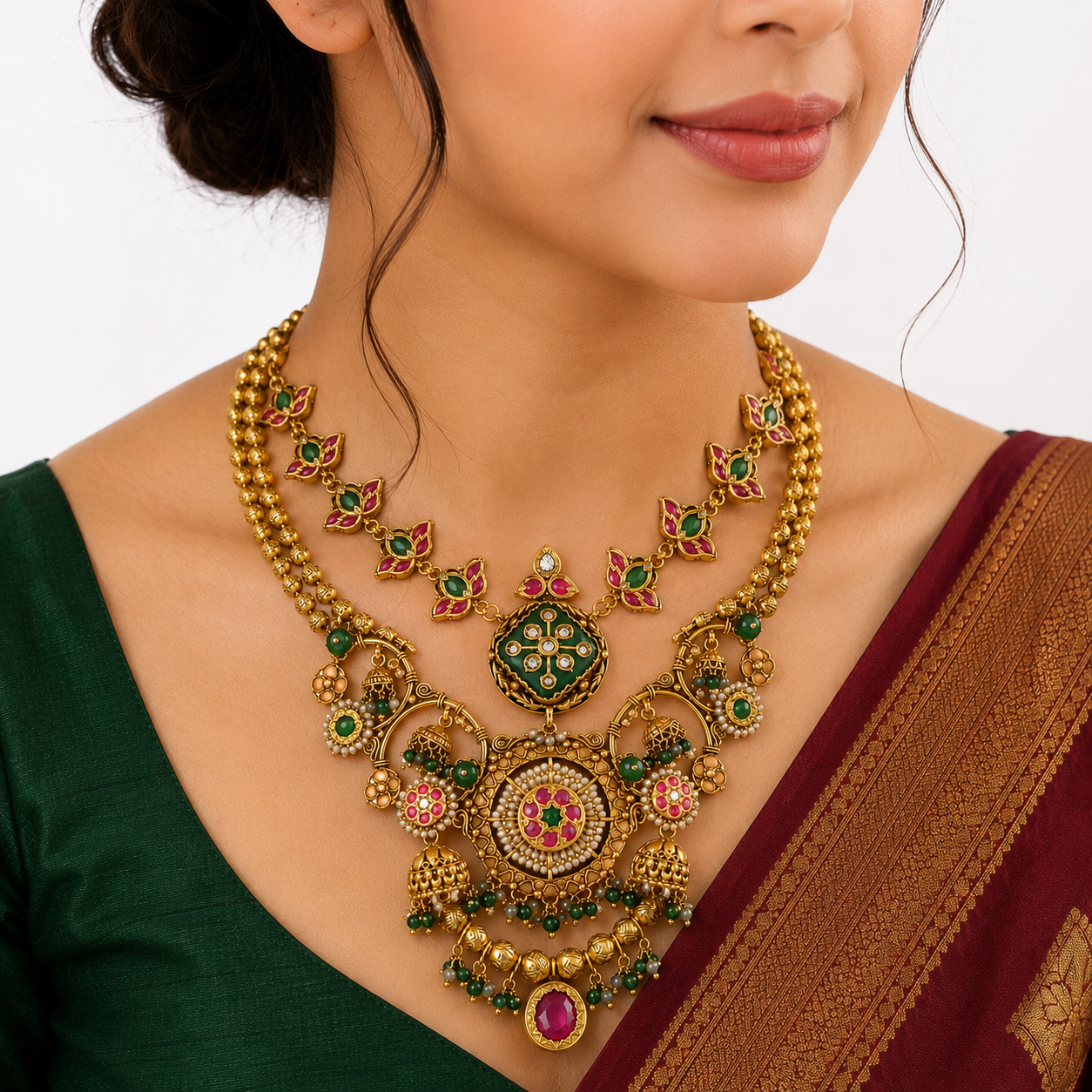 MAYURA HERITAGE TEMPLE CHOKER NECKLACE