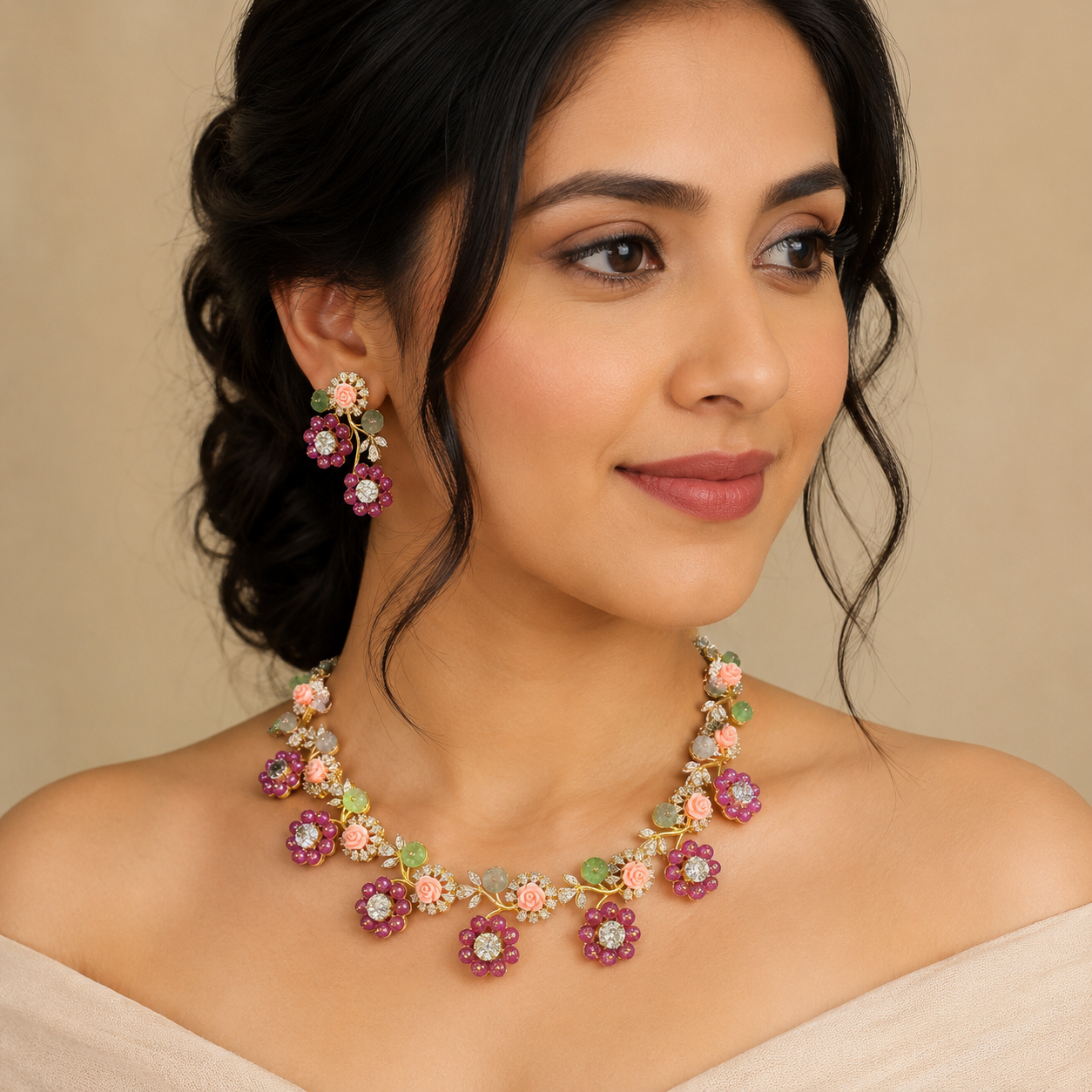 JADE AND CORAL SET