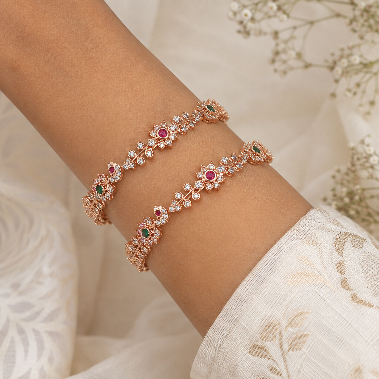 MOR NATURAL DIAMOND BANGLES